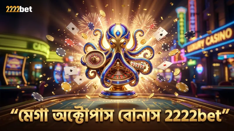 লাইভ স্ক্রীনশটে মেগা অক্টোপাস বোনাস ট্রিগার সফলভাবে ধরা হয়েছে।