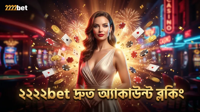 আসক্তি থেকে রক্ষা পেতে 2222bet দ্রুত অ্যাকাউন্ট ব্লকিং সেবা প্রদান করে।
