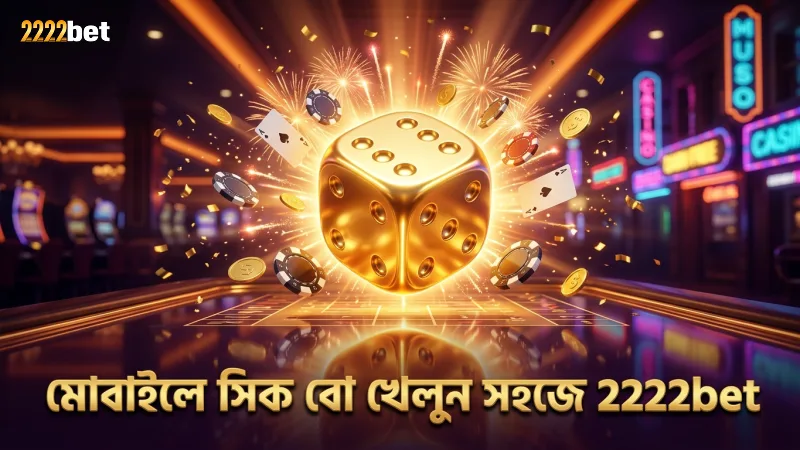 মোবাইলে সিক বো খেলার জন্য ডাইস ও বেটিং বোর্ডের স্পষ্ট চিত্র।